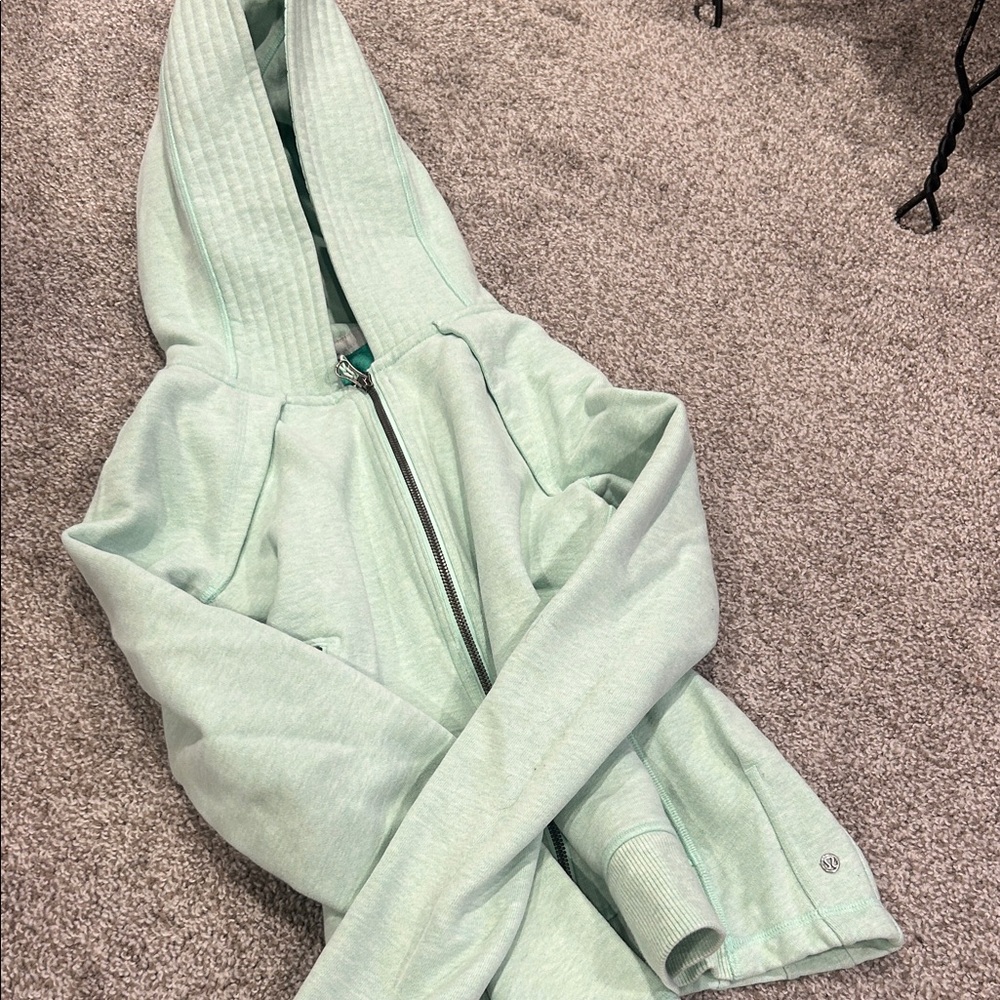 Lululemon Athletica Mint Green Zip-Up Hoodie
